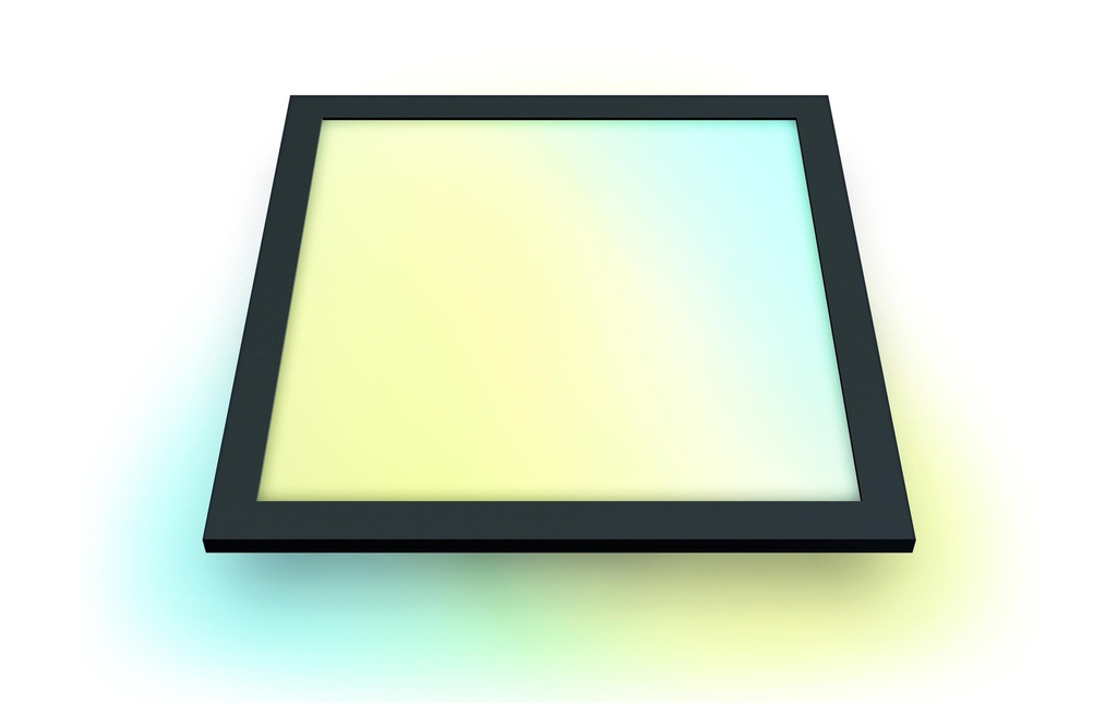WiZ Panneau à LED Ceiling SQ, 36 W, 2700- 6500 K, noir