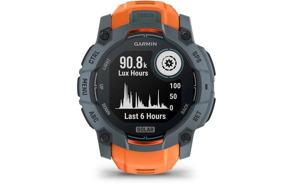 GARMIN Montre de sport Instinct 3 Solar Twilight/Solstice 50 mm