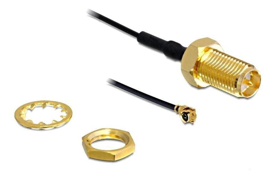 Delock Câbles d’antenne RP-SMA à I-PEX, 0.05 m