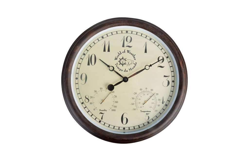 Esschert Design Horloge de jardin plastique Ø 38,3 cm