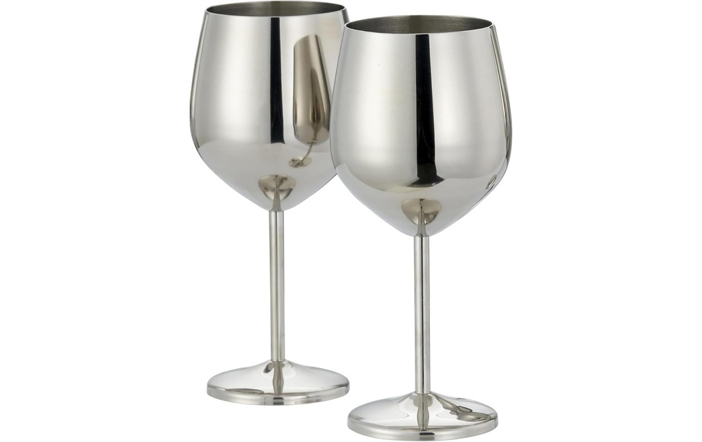 Oak & Steel Service de verres à vin 500 ml, 2 Pièce/s, Argenté