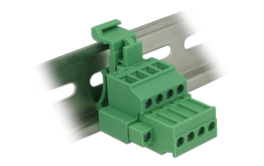 Delock DIN Rail Bloc terminal 4Pin