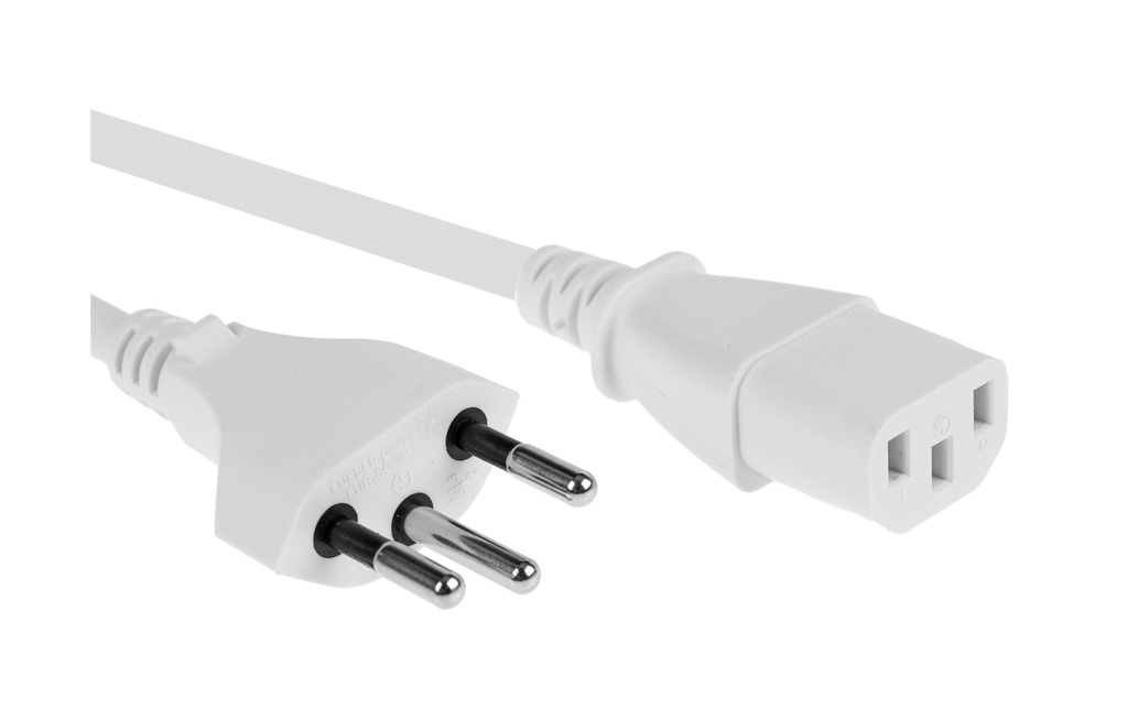 FURBER.power Câbles d’alimentation C13-T12 5.0 m Blanc