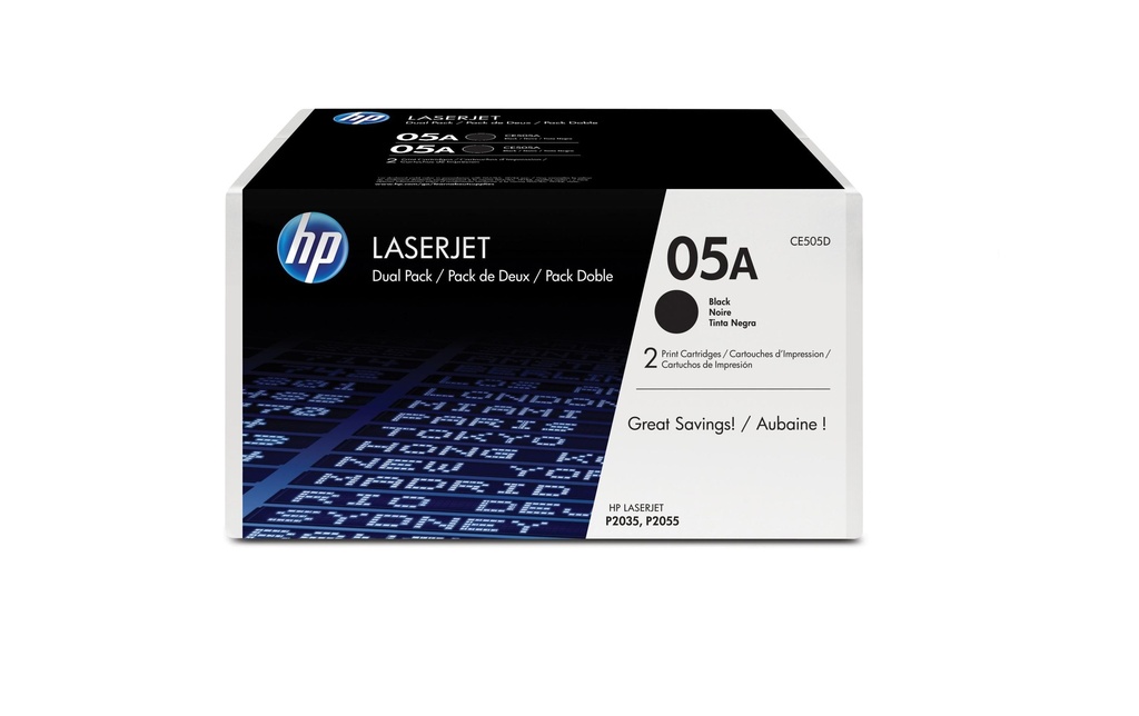 HP HP toner 05A black DP (2 pces)