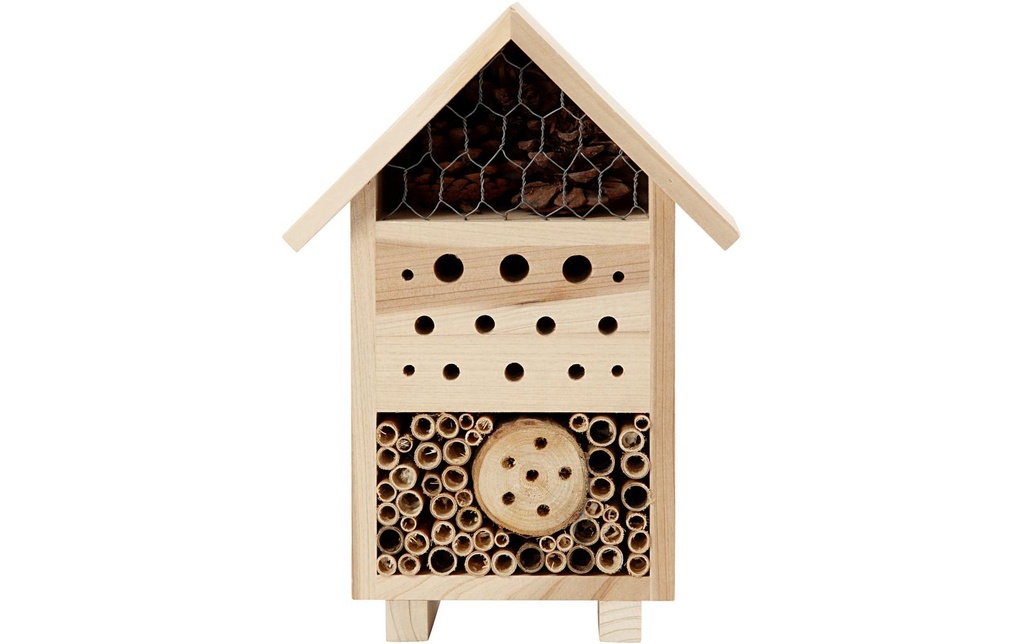Creativ Company Hôtel à insectes 26.1 x 18.4 x 9.2 cm Le pin