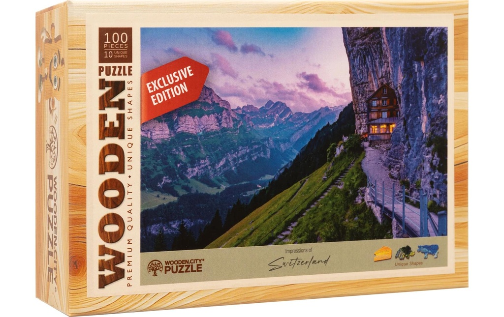 Wooden City Puzzle en bois Aescher 100 pièces