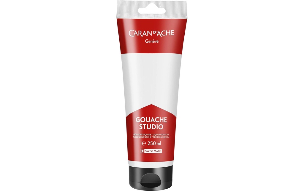 Caran d'Ache Peinture à l’eau Gouache Studio 250 ml, Blanc