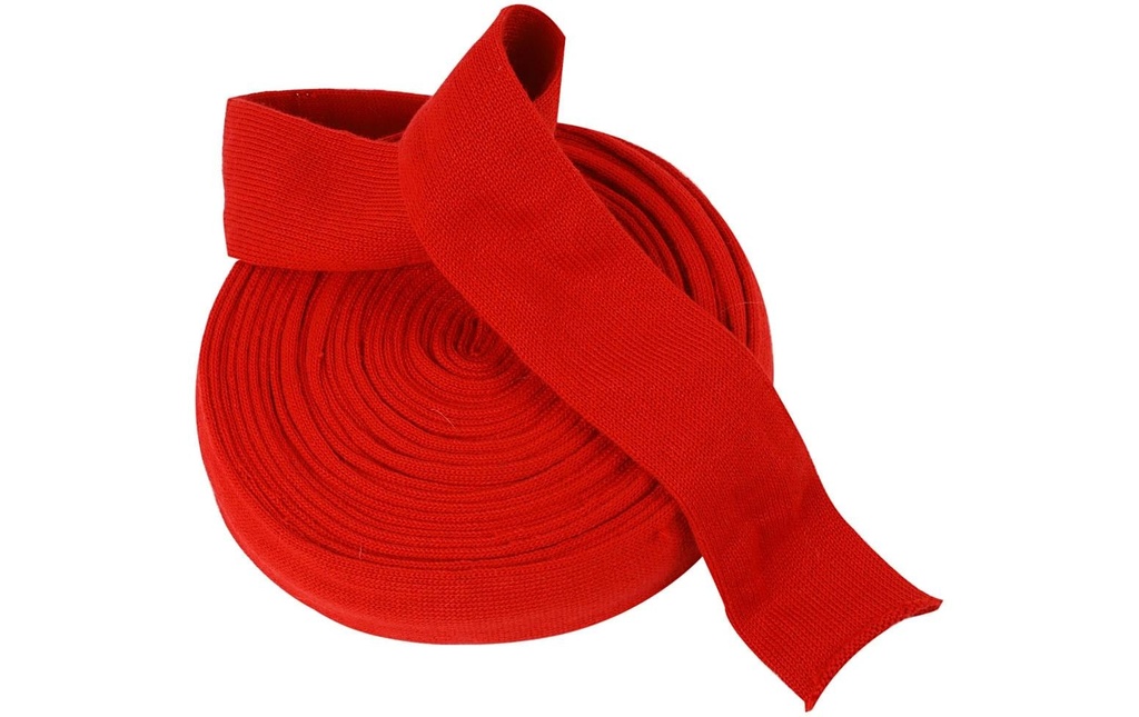 Creativ Company Tuyau tricoté 6 cm x 1000 cm, Rouge