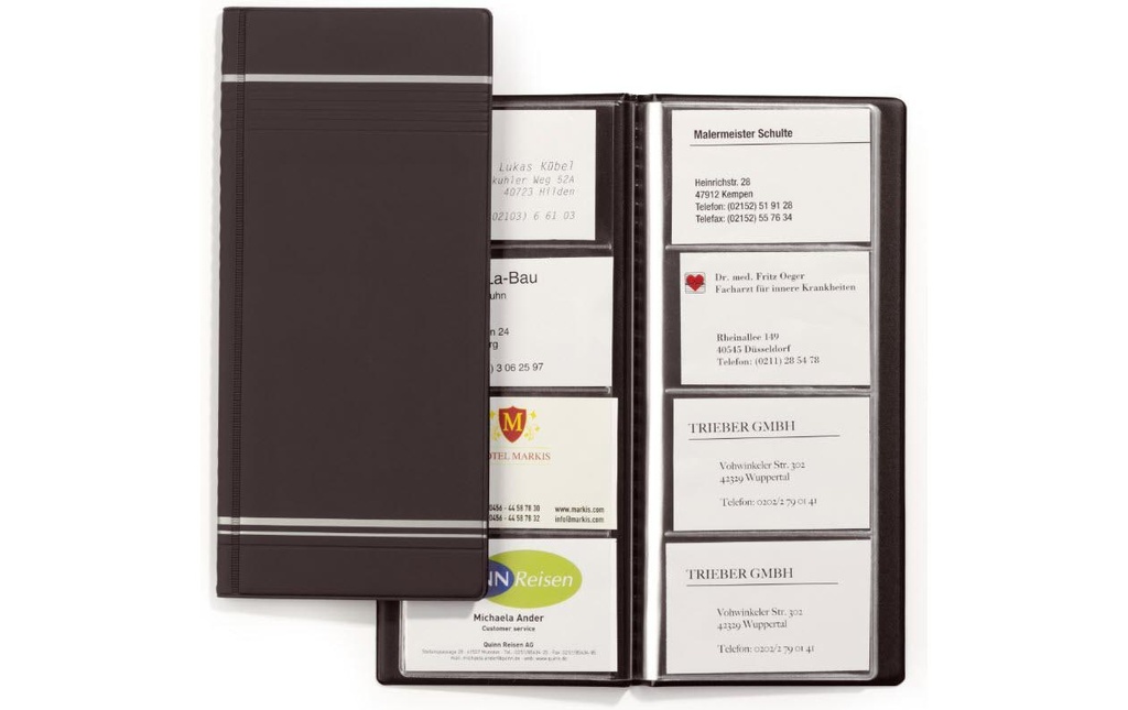 DURABLE Classeur de cartes de visite Visifix pour 96 cartes de visite, anthracite