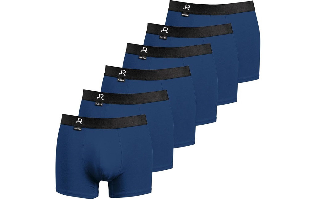 FLIZZER Pantaloncini Trunk Le Charmeur Pack de 6 Bleu, S