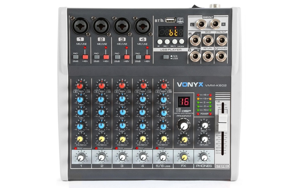 Vonyx Table de mixage VMM-K602