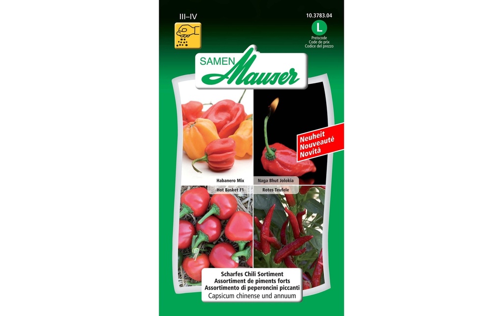 Samen Mauser Semence Assortiment de chili chaud