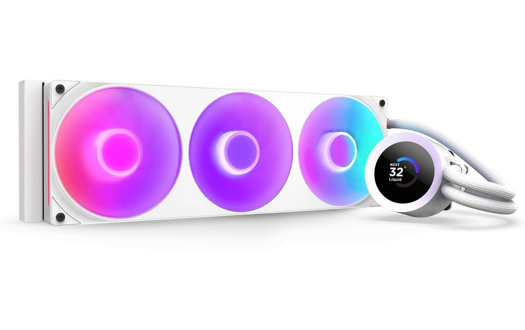 NZXT Refroidissement à eau Kraken Plus 360 RGB Blanc