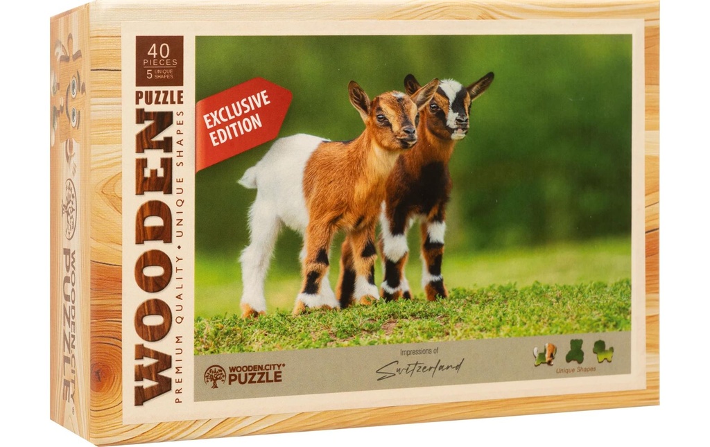Wooden City Puzzle en bois Chevreau 40 pièces