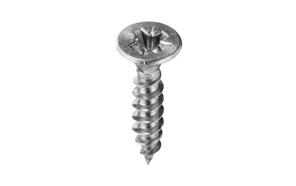FTM Vis pour contreplaqué Tête fraisée 3.5 x 25 mm Acier inoxydable, 8 pièces