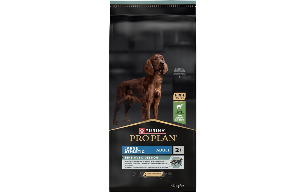Purina Pro Plan Alimentation sèche L Athletic Adult Sens. Digestion Agneau, 14 kg