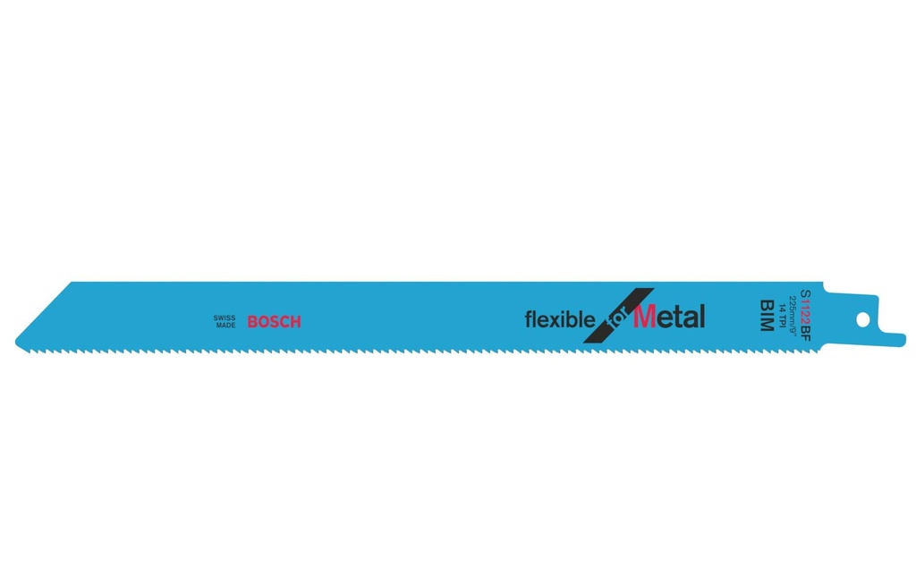 Bosch Professional Lame de scie sabre S 1122 BF Flexible for Metal, 100 pièces