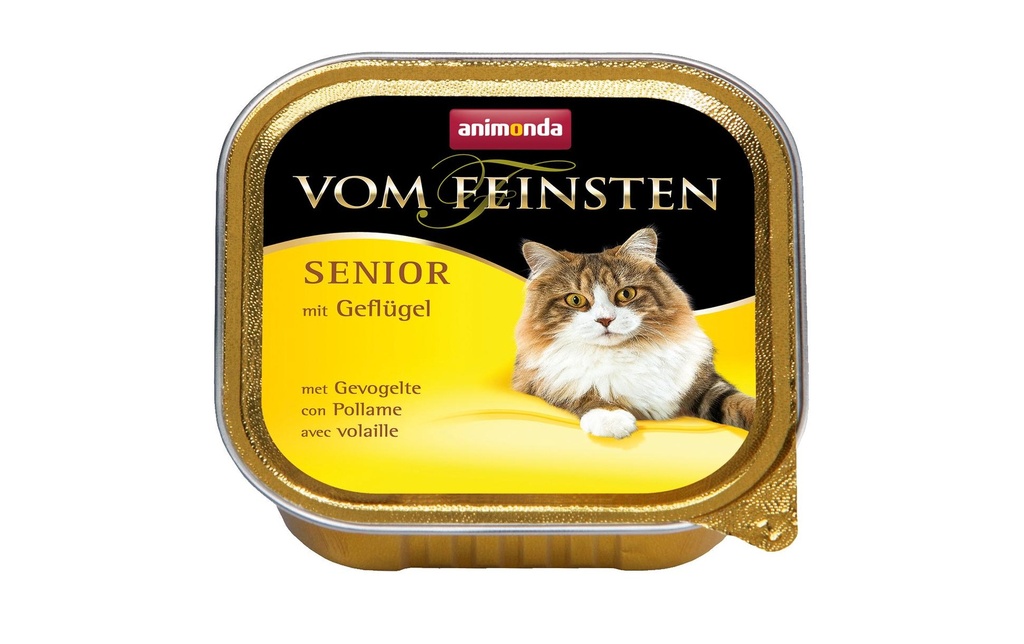 animonda Alimentation humide Vom Feinsten Senior Volaille, 100 g