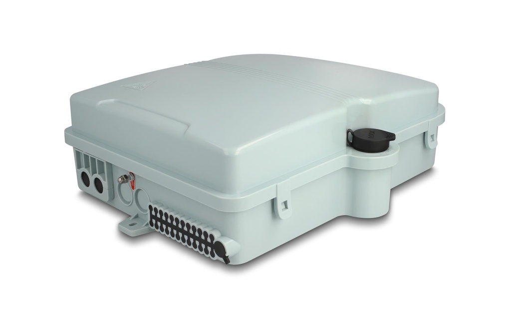 Delock Boitier de distribution de fibre optique IP65, 24 ports, Gris