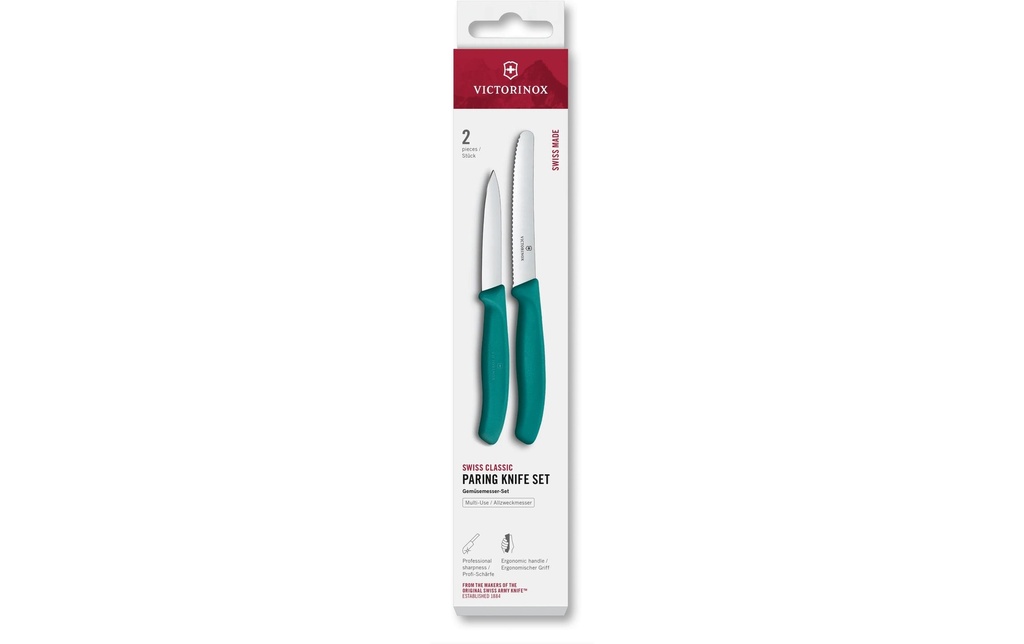 Victorinox Set de couteaux à légumes Swiss Classic, Vert