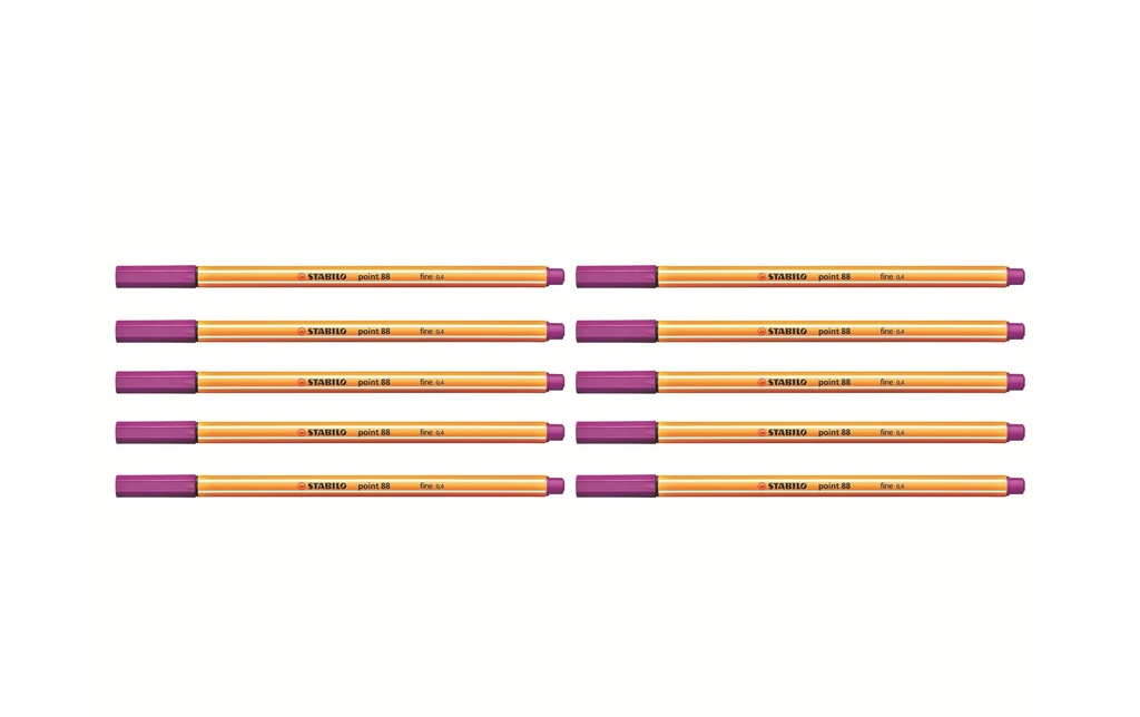 STABILO Fineliner Point 88 10 pièces, violet