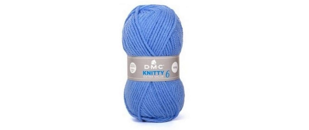 DMC Laine Knitty 6 Bleu