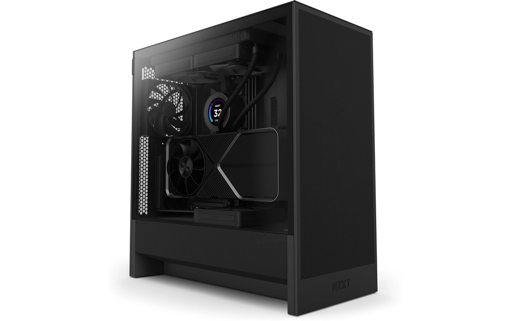 NZXT Boîtier d’ordinateur H5 Flow Noir