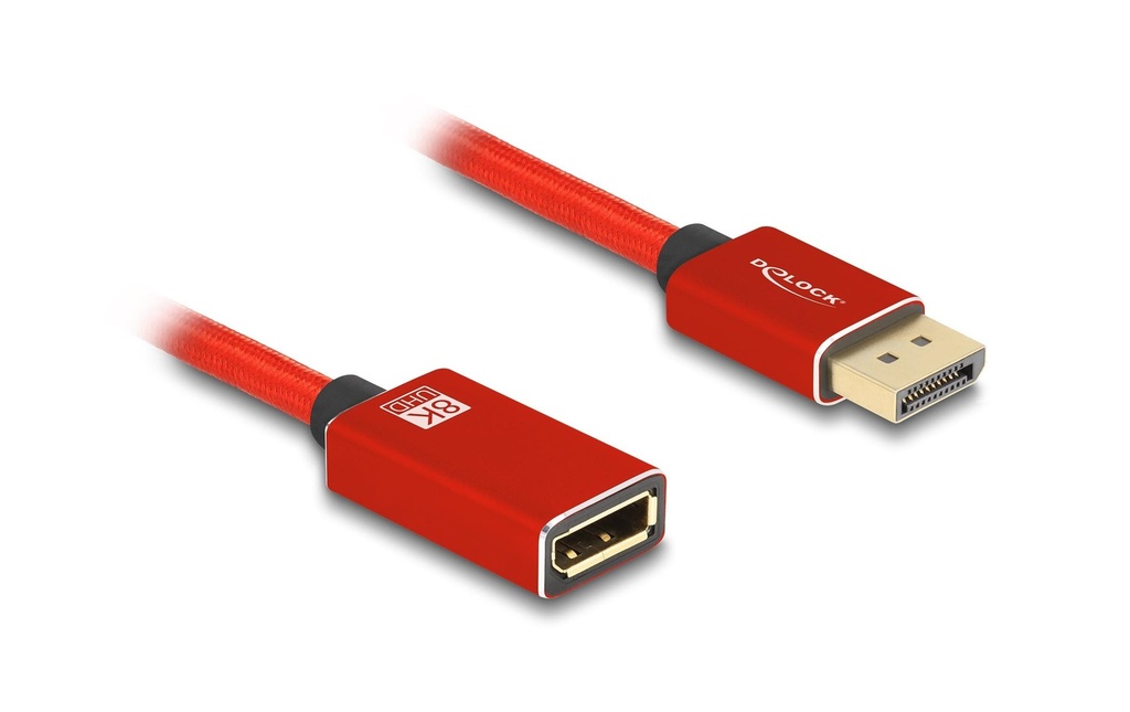 Delock Câble de prolongation 8K 60 Hz DisplayPort - DisplayPort, 2 m