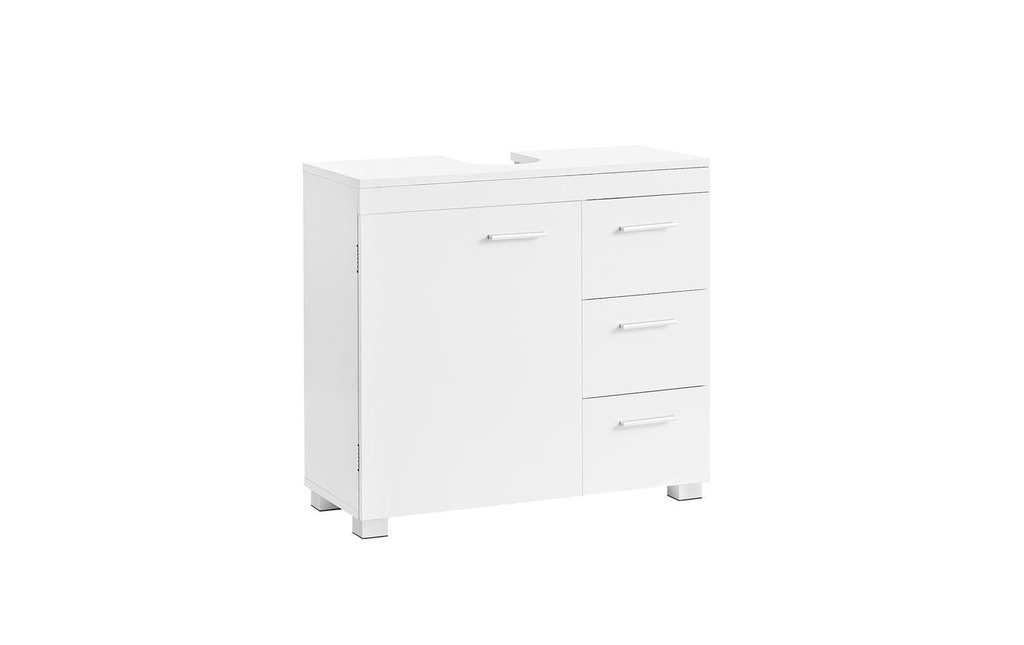 VASAGLE Meuble sous lavabo 64 x 70 cm, Blanc