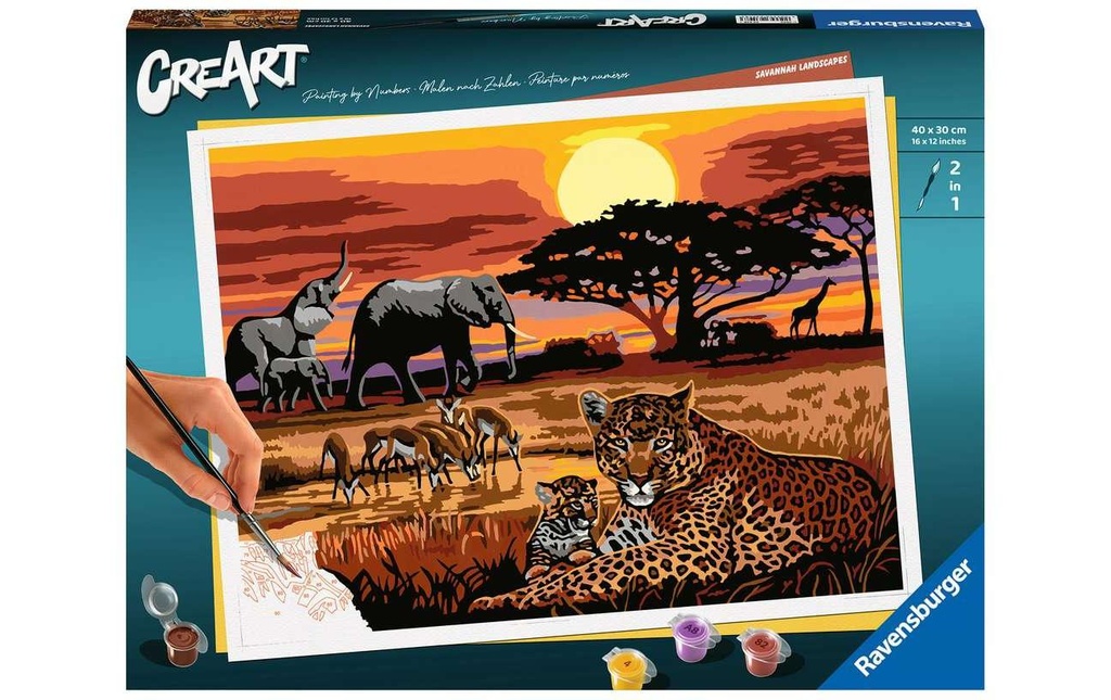 Ravensburger Peinture avec chiffres CreArt: Savannah Landscapes