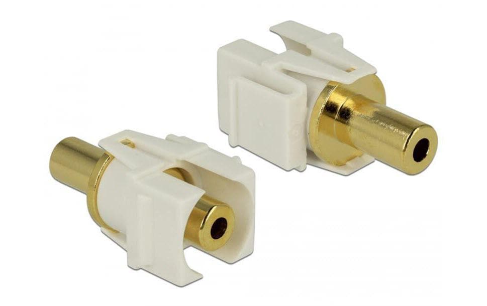 Delock Module Keystone 3Pin jack 3,5 mm, plaqué or