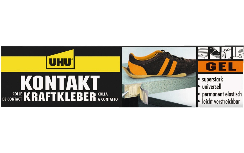 UHU Contact colle forte gel tube 42 ml, Jaune