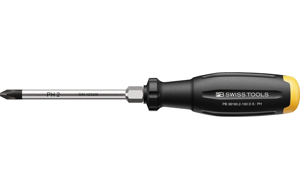 PB Swiss Tools Tournevis cruciforme PH SwissGrip Evo PB 38190.2-100 D S
