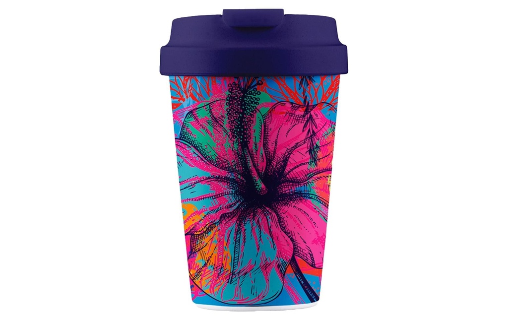 BioLoco Gobelet de plein air Easy Cup -Jardin psychédélique 350 ml