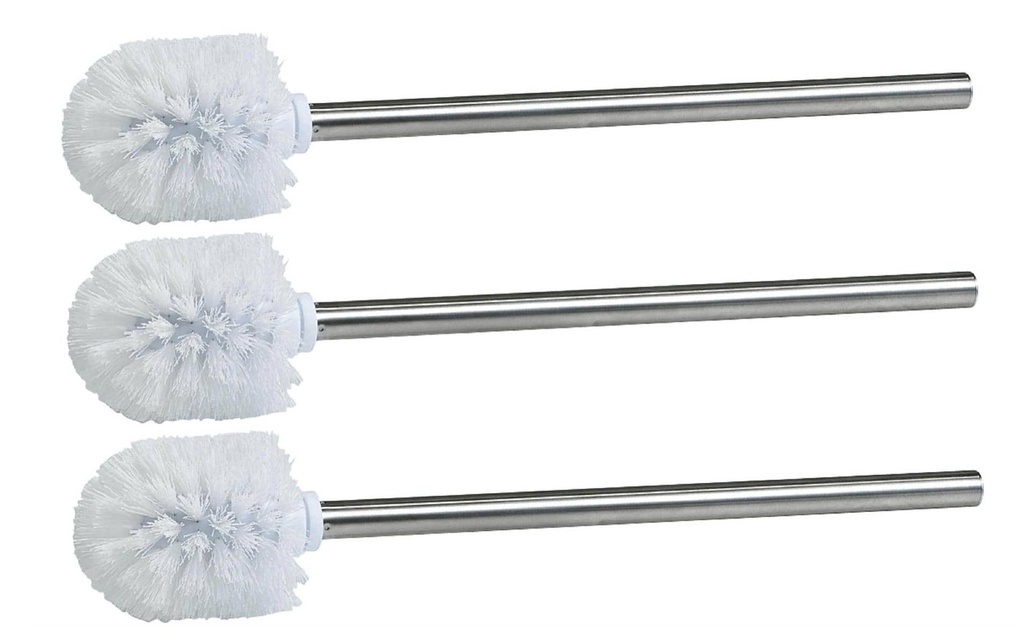 Zeller Present Brosse de rechange Lot de 3 Blanc