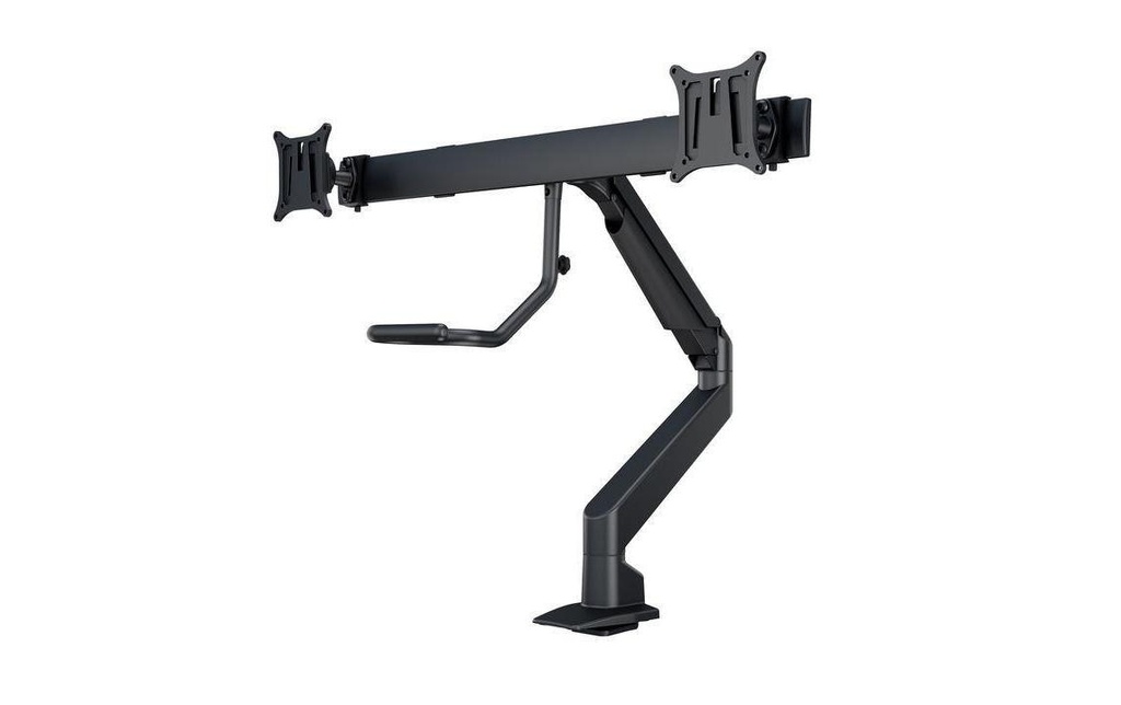 Multibrackets Supports de table Gas Lift Arm + Duo Crossbar 2 jusqu'à 7 kg
