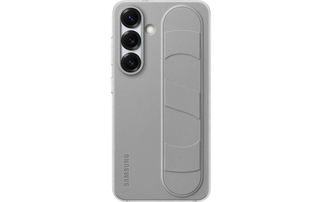 Samsung Coque arrière Standing Grip Galaxy S25 Gris