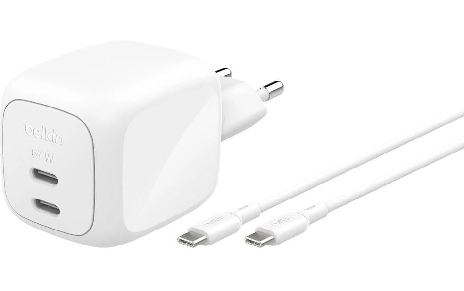 Belkin Chargeur mural USB BoostCharge 67W USB-C avec câble USB-C