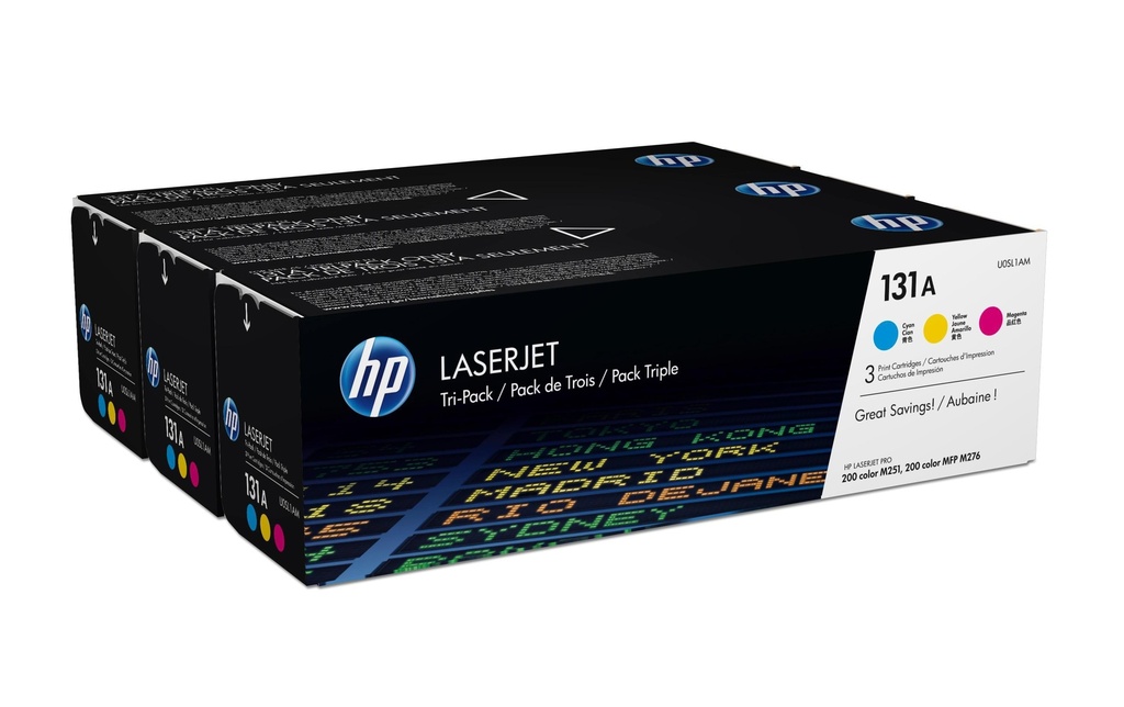 HP HP toner 131A cyan/mag/yellow (3 pces)