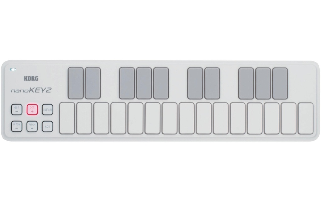 Korg Contrôleur nanoKEY2 – 25 touches, blanc