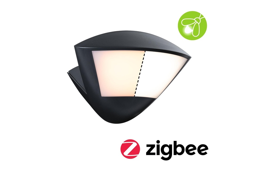 Paulmann Applique murale d'extérieur LED Skyla Détecteur de mouvement Anthracite