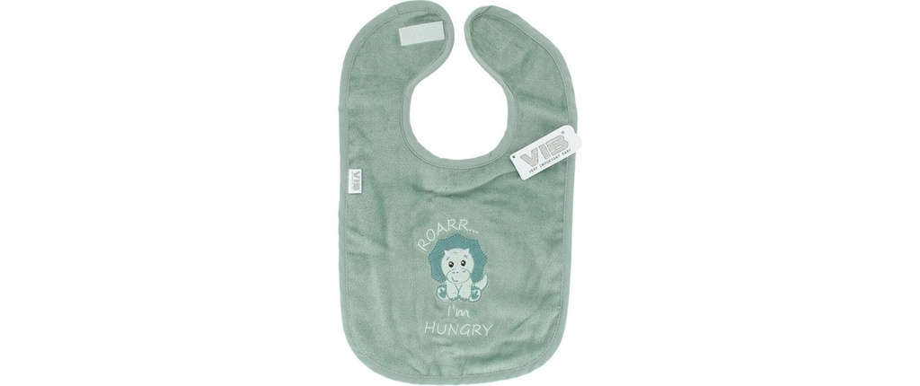 Very Important Baby Bavoir Dinosaure vert 38 x 22 cm