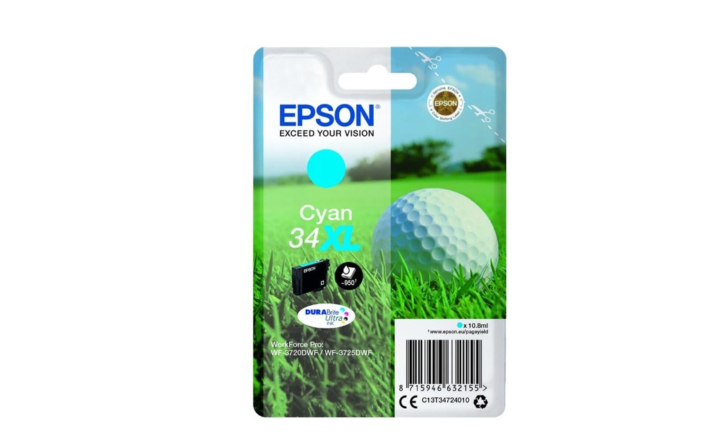 EPSON Epson cart.d'encre 34XL cyan