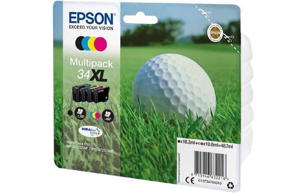 EPSON Epson cart.encre 34XL bk/c/m/y (4 pces)