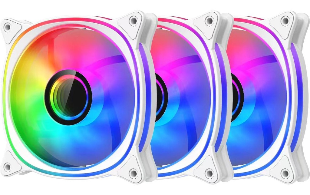 LC-Power Ventilateur PC LC-CF-120-ARGB-KIT-R-W
