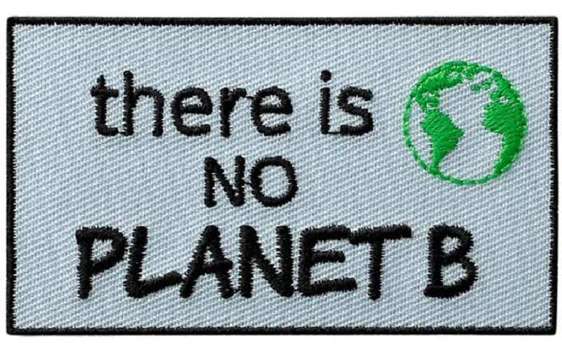 Mono-Quick Image thermocollante Patch recyclé No Planet B 1 Pièce/s