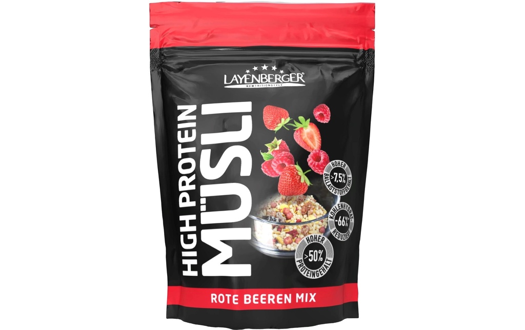 Layenberger Muesli 3K Protein de baies rouges 360 g