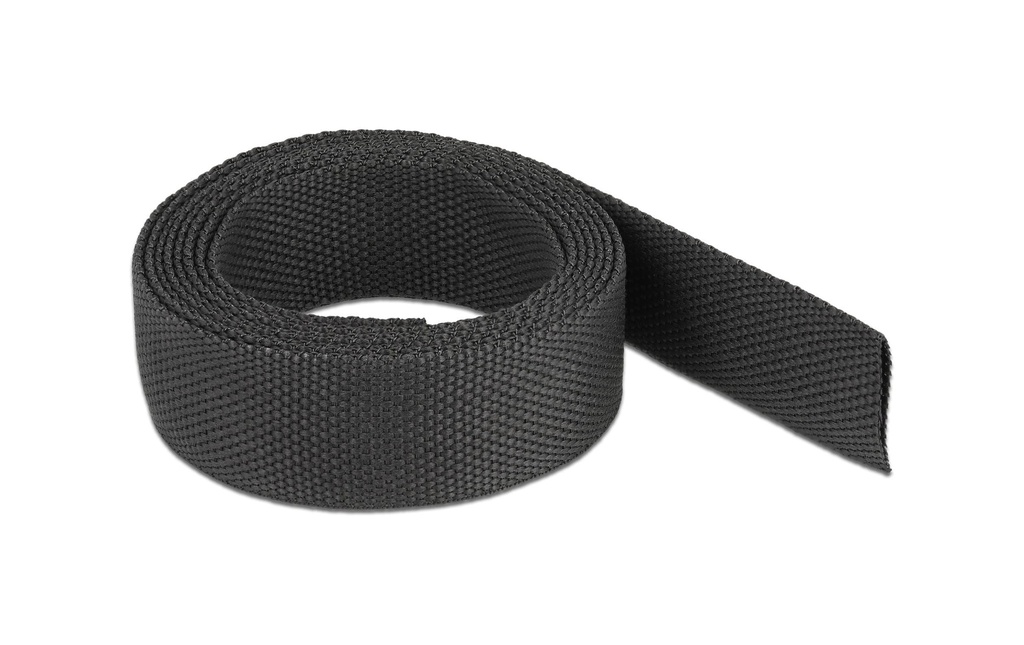 Delock Manchon en tissu thermorétractable 2 m x 16 mm Noir