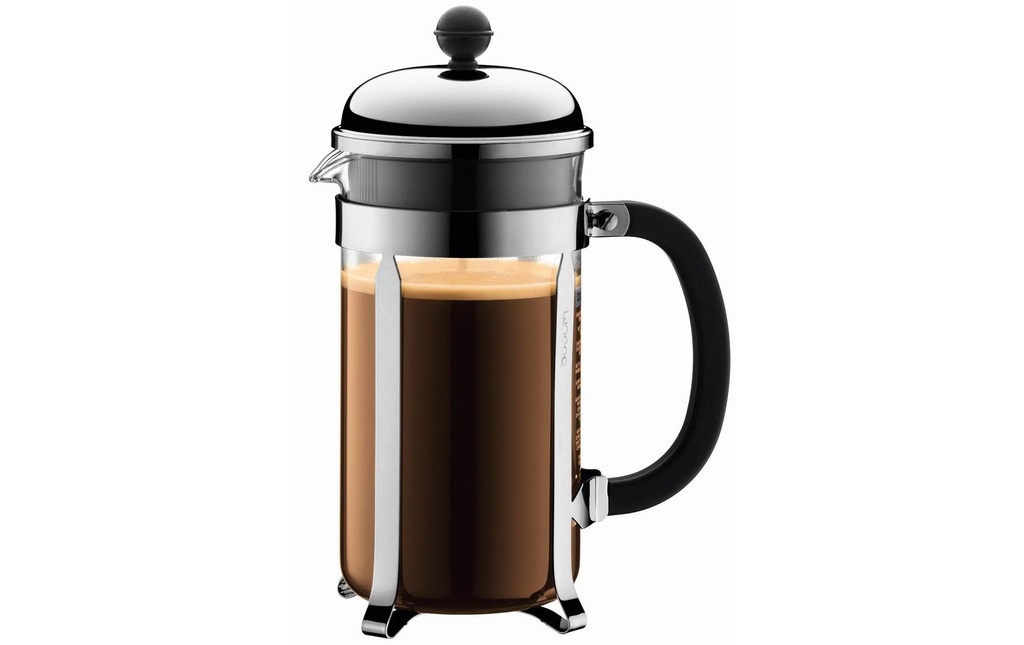 Bodum Cafetière Chambord 1 l, Argenté