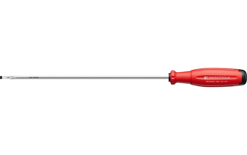 PB Swiss Tools Tournevis pour vis à fente SwissGrip Evo PB 38100.1-200 rouge